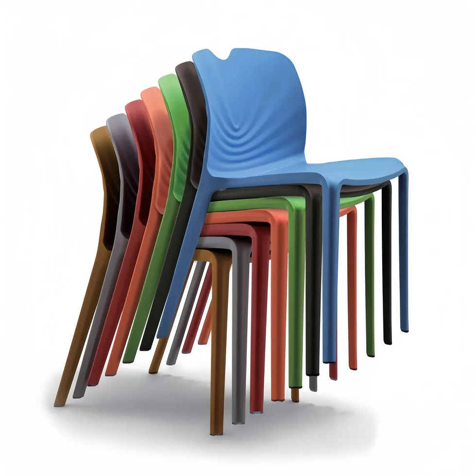 Thumbnail: Stackable PP Plastic Designer Waiting Room Training Chairs – Durable and Stylish