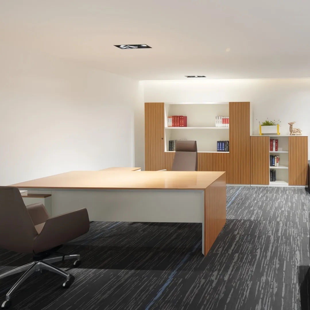 Customized Modern White Executive Office Desk – Luxury Boss Desk for Directors &