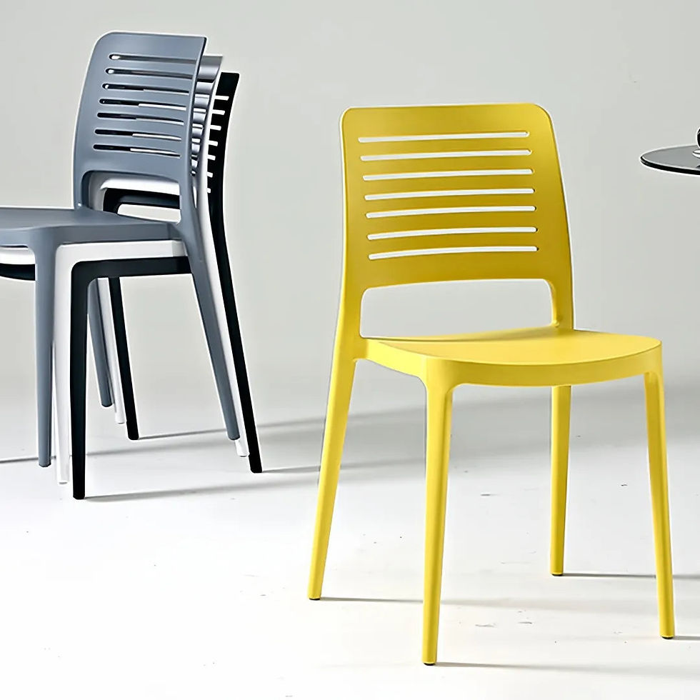 Thumbnail: Stackable Polypropylene Dining Chair with Armrest for Office, Reception & Dining