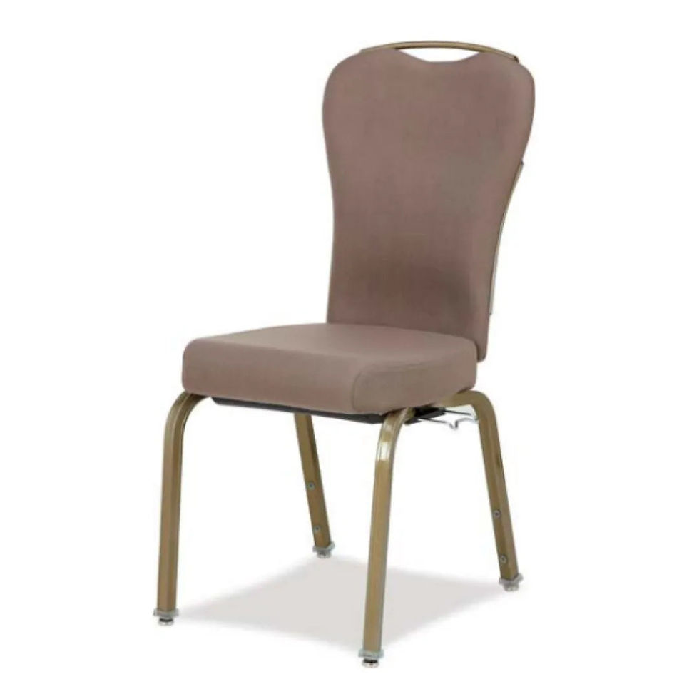 Thumbnail: Stackable Tilt-Back Aluminum Frame Dome Back Banquet Chair