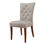 Thumbnail: Stackable Wood Banquet Chair – Patterned Fabric Hotel Seating