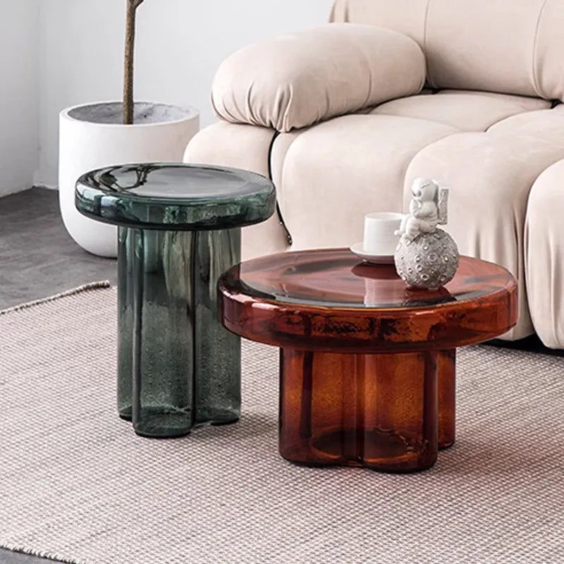 Thumbnail: Luxury Glass Designer Coffee Table for Modern Office Spaces