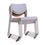 Thumbnail: Modern Open Back Armless Upholstered Dining Chair with Padded Seat for Reception
