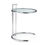Thumbnail: Small Glass Top Coffee Table with Customizable Stainless Steel Base