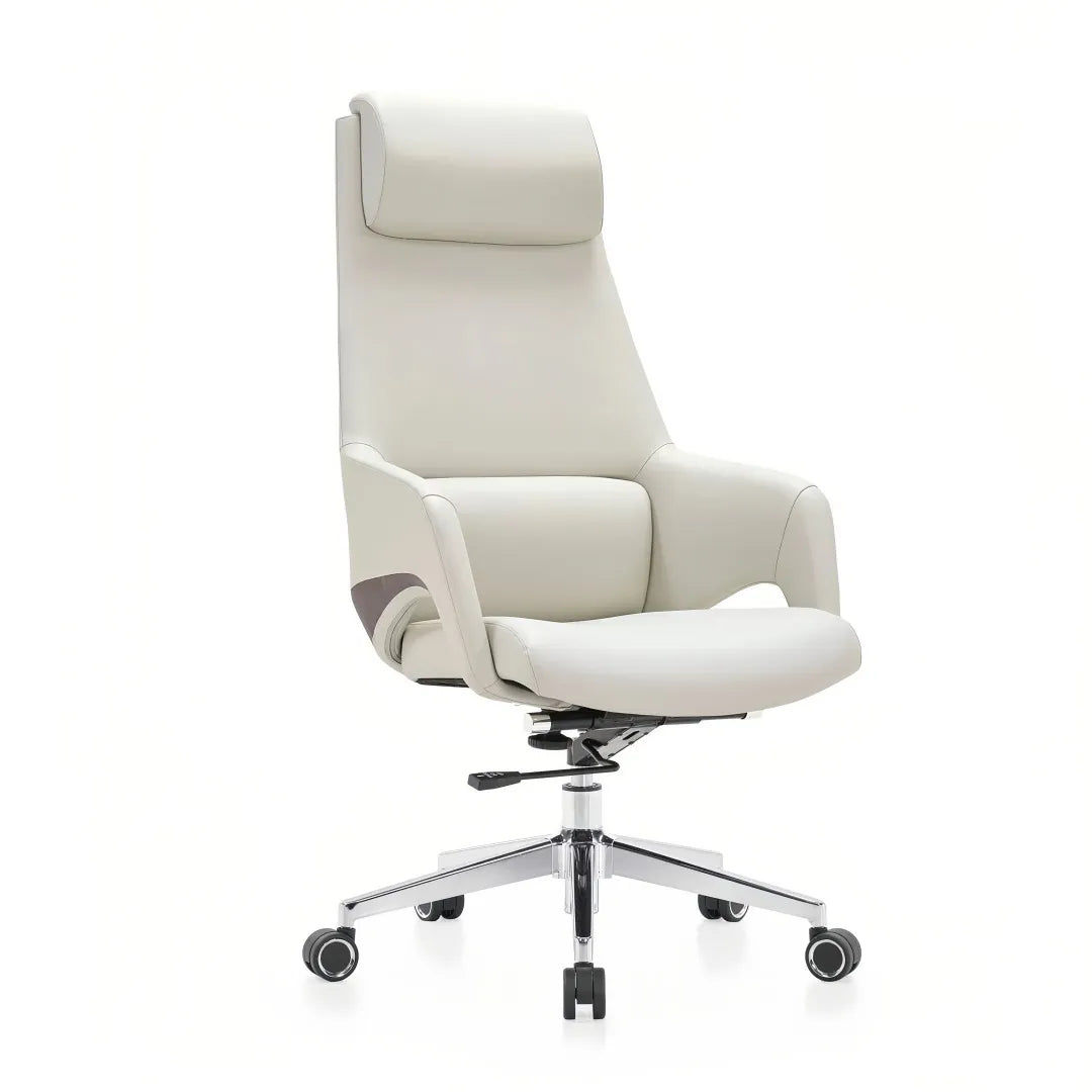 Heavy-Duty Ergonomic Executive Office Chair – Black, Headrest Boss Desk Chair fo