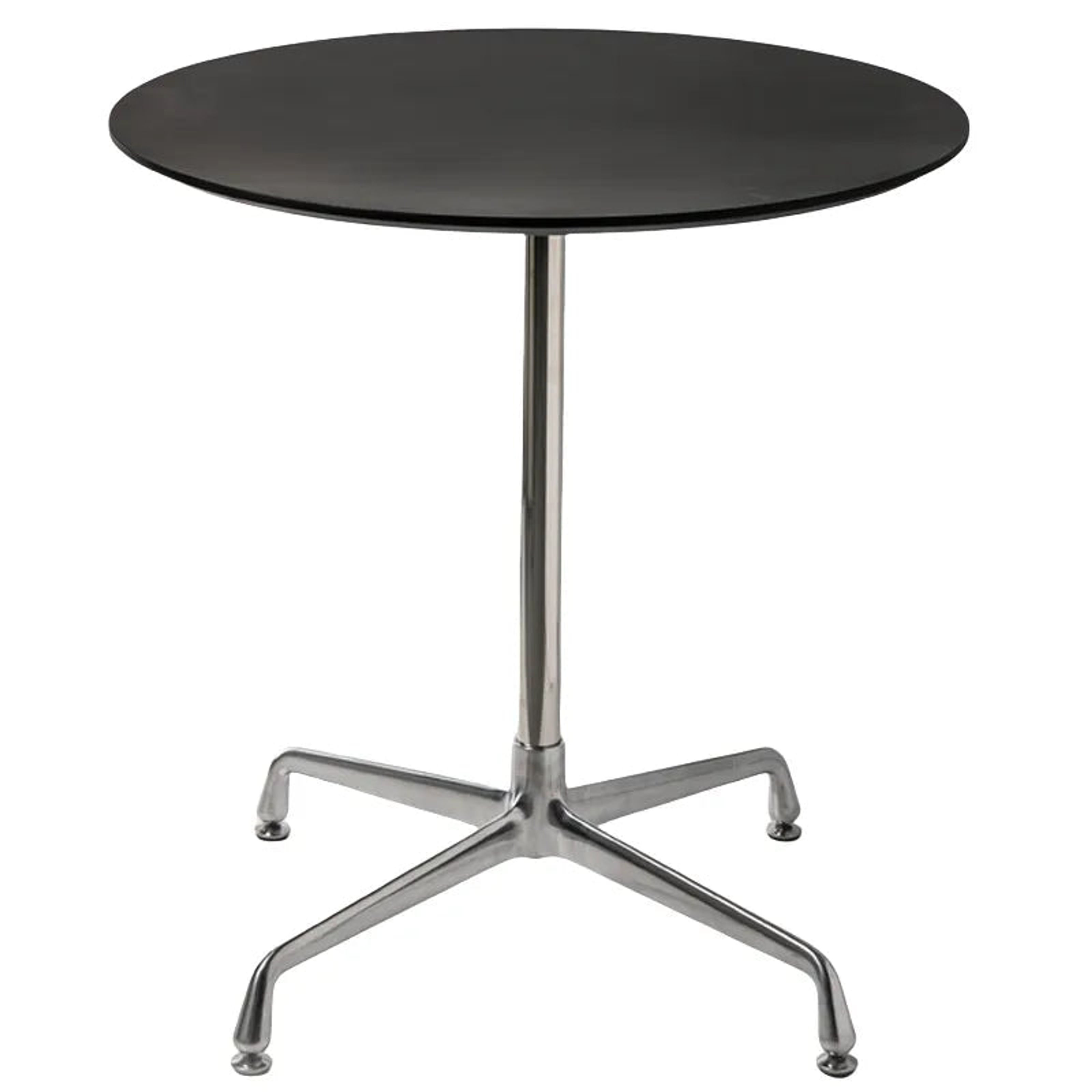 Round Meeting and Cafeteria Table with Aluminum Legs – Modern Office & Dining Fu