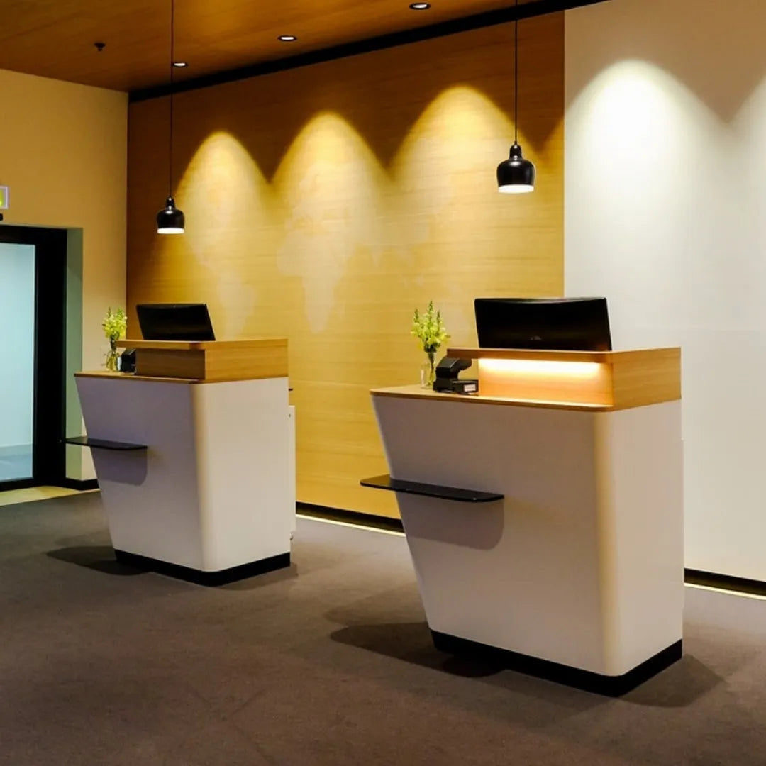 Luxury Cashier Counter Table – Small Reception and Checkout Desk for Restaurant