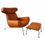 Thumbnail: Wegner Ox Chair – Scandinavian Designer Lounge Chair for Modern Office Interiors