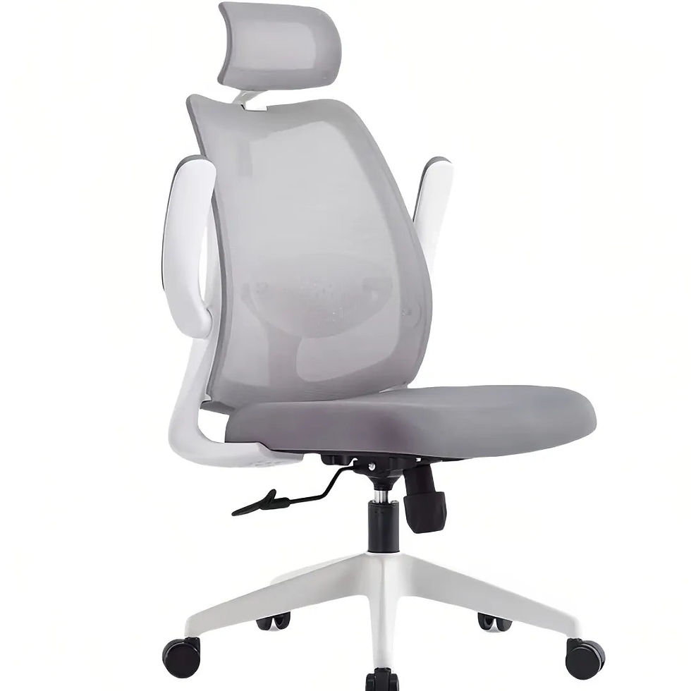 Thumbnail: Adjustable Ergonomic Office Chair with Lumbar Support – High Back Swivel Desk Ch
