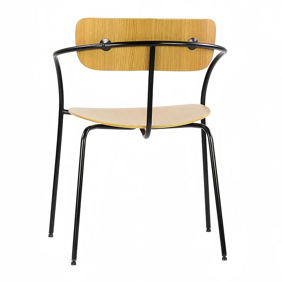 Thumbnail: Custom Ash or Walnut Wood Dining Chair with Wooden or Metal Framer