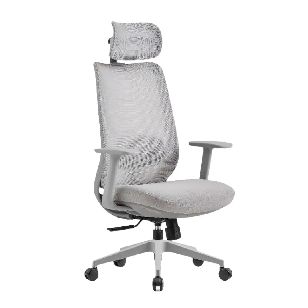 Ergonomic Mesh High Back Office Chair with Lumbar Support, Adjustable Headrest &