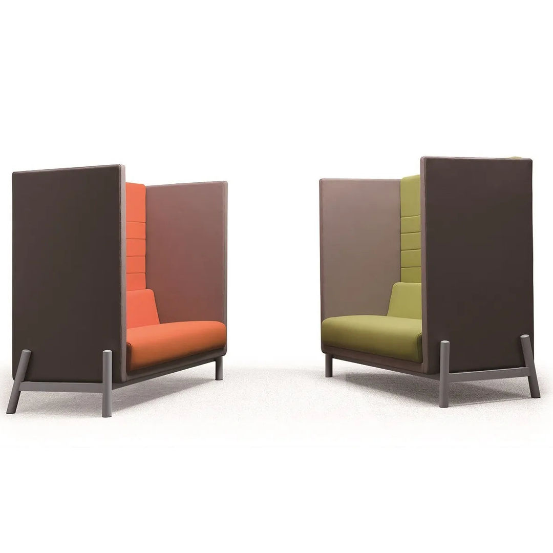 Modular High Back One-Seater Meeting Booth Sofa – Premium Office Pod Seating