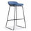 Thumbnail: Minimalist Upholstered Bar Counter Stool with Metal Legs – Modern Café Seating
