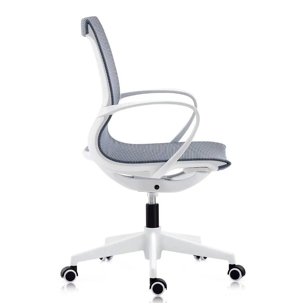 Thumbnail: Mid-Back Ergonomic Office Chair with Adjustable Lumbar Support & Synchro-Tilt