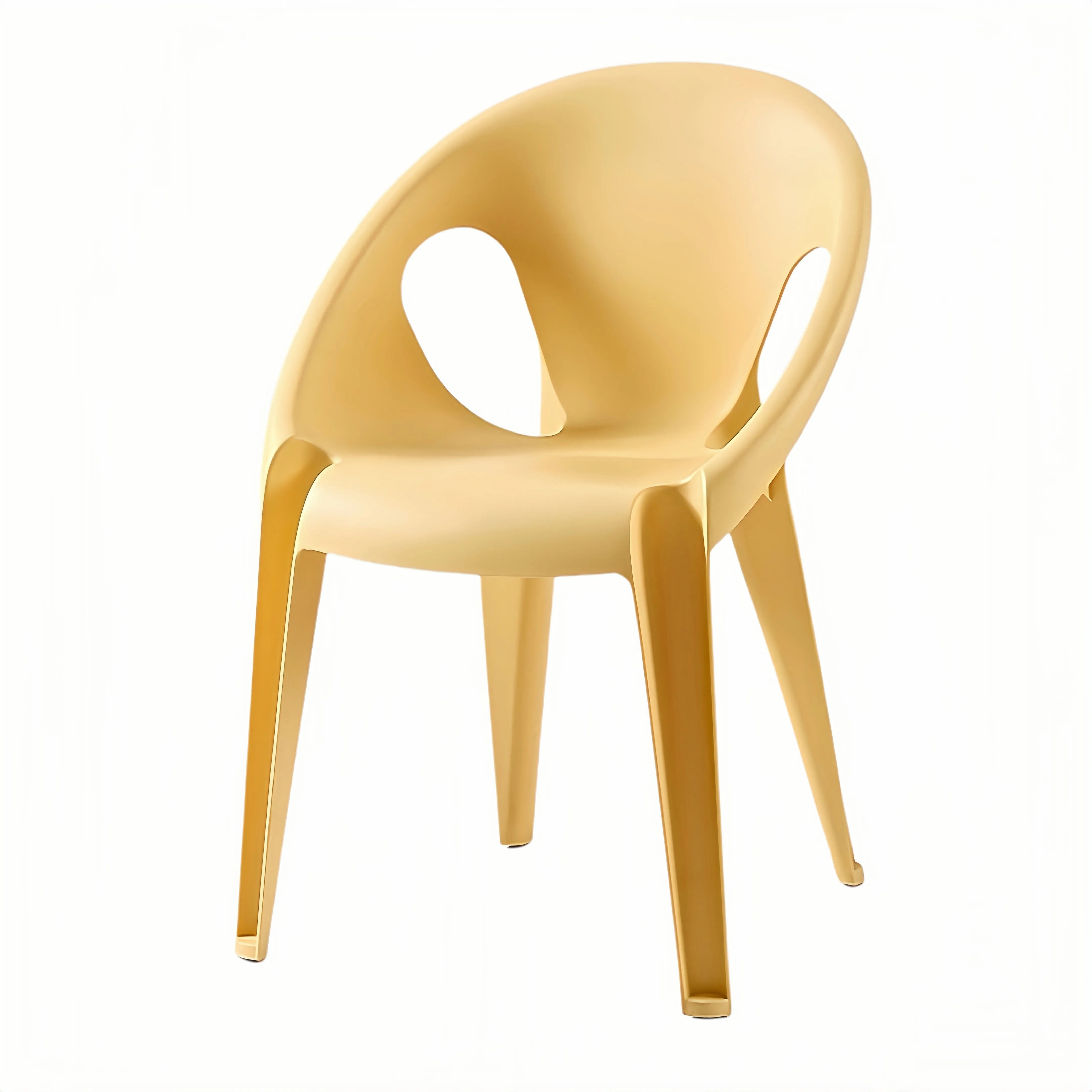 Outdoor Stackable Polypropylene Garden Chair for Patio and Deck