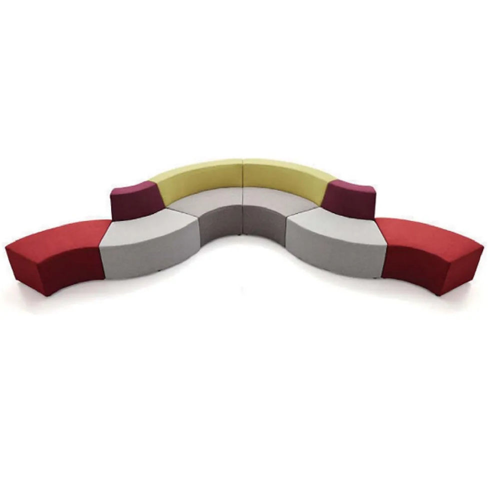 Thumbnail: Round Lobby Circle Ottomans – Modern Waiting Area Furniture