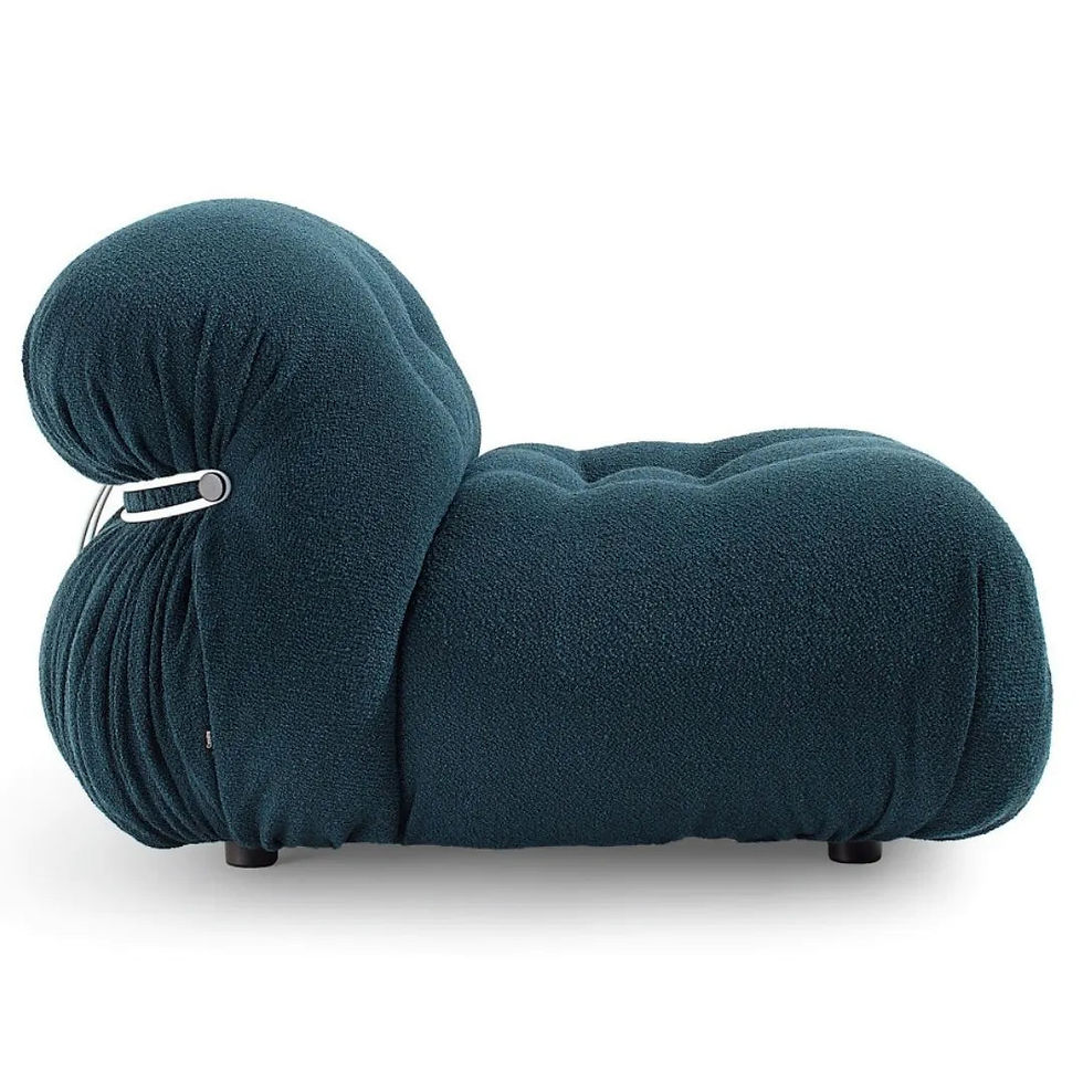 Thumbnail: Soriana Stool Ottoman Upholstered Office Lounge One-Seater Medium Back Sofa