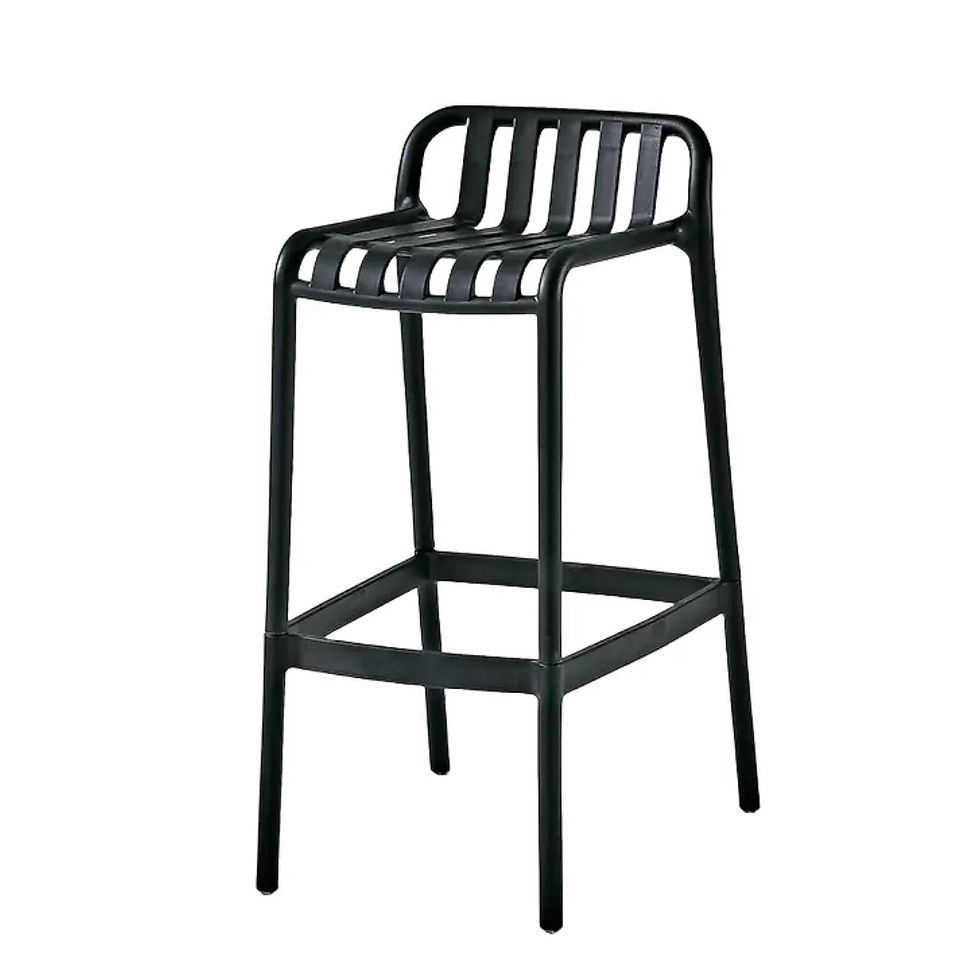 Thumbnail: Hot Sale Modern Simple Outdoor Low Back Polypropylene Bar & Counter Stool Chair