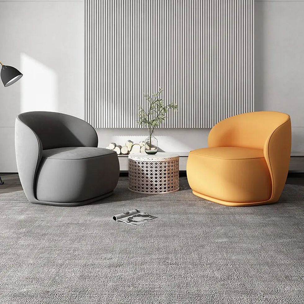 Thumbnail: Mustard Yellow Lounge Chair – Trendy Seating for Offices, Lounges, and Commercia