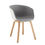 Thumbnail: Modern PP Plastic Side Visitor Chairs with Wooden Frame & Coated Fabric – Office
