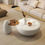 Thumbnail: Modern Affordable Center Table – Luxury White Coffee Table with Cloud Shape Desi