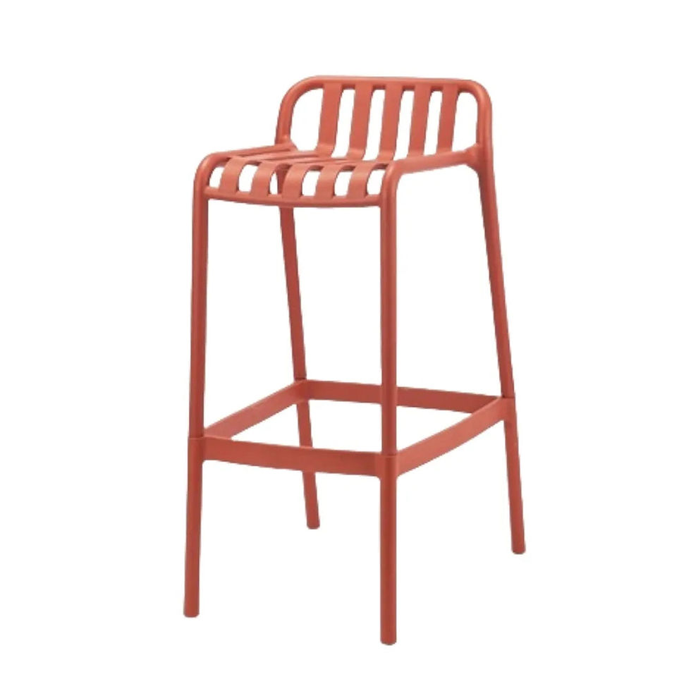 Thumbnail: Hot Sale Modern Simple Outdoor Low Back Polypropylene Bar & Counter Stool Chair