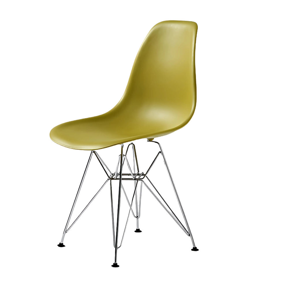 Thumbnail: Rod Base Polypropylene Eames Molded Plastic Side Chair DAW Armchair for Office &