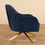 Thumbnail: Golden Base Swivel Navy Lounge Chair – Modern Accent for Luxurious Office Spaces