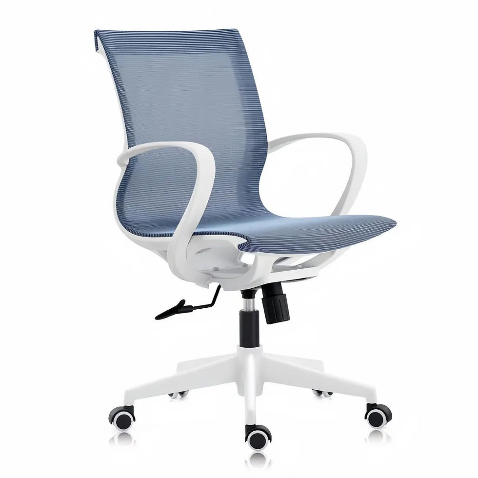 Thumbnail: Mid-Back Ergonomic Office Chair with Adjustable Lumbar Support & Synchro-Tilt