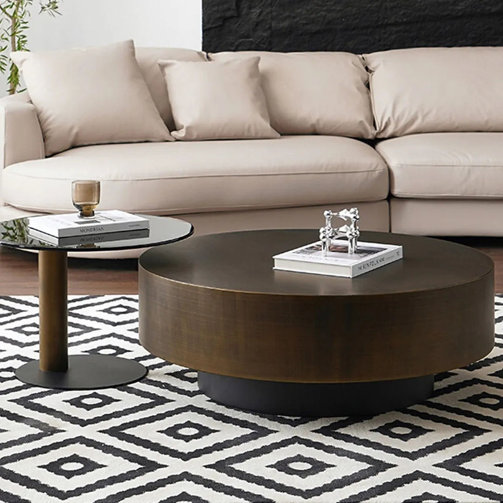 Thumbnail: Luxury Glass Coffee Table Set - Large Coffee Tables for Elegant Spaces
