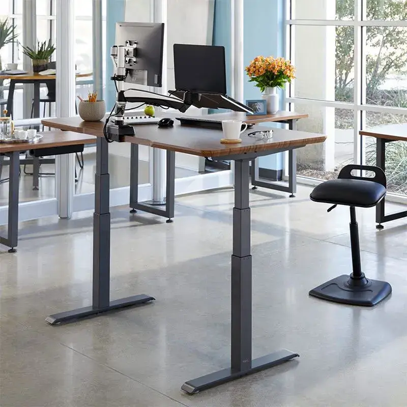 Thumbnail: Compact One-Seater Electric Height Adjustable Desk for Home or Office