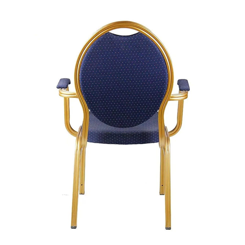 Thumbnail: Dome Back Sedie Carnival Banquet Event Rental Aluminum Chairs with Armrests – Co