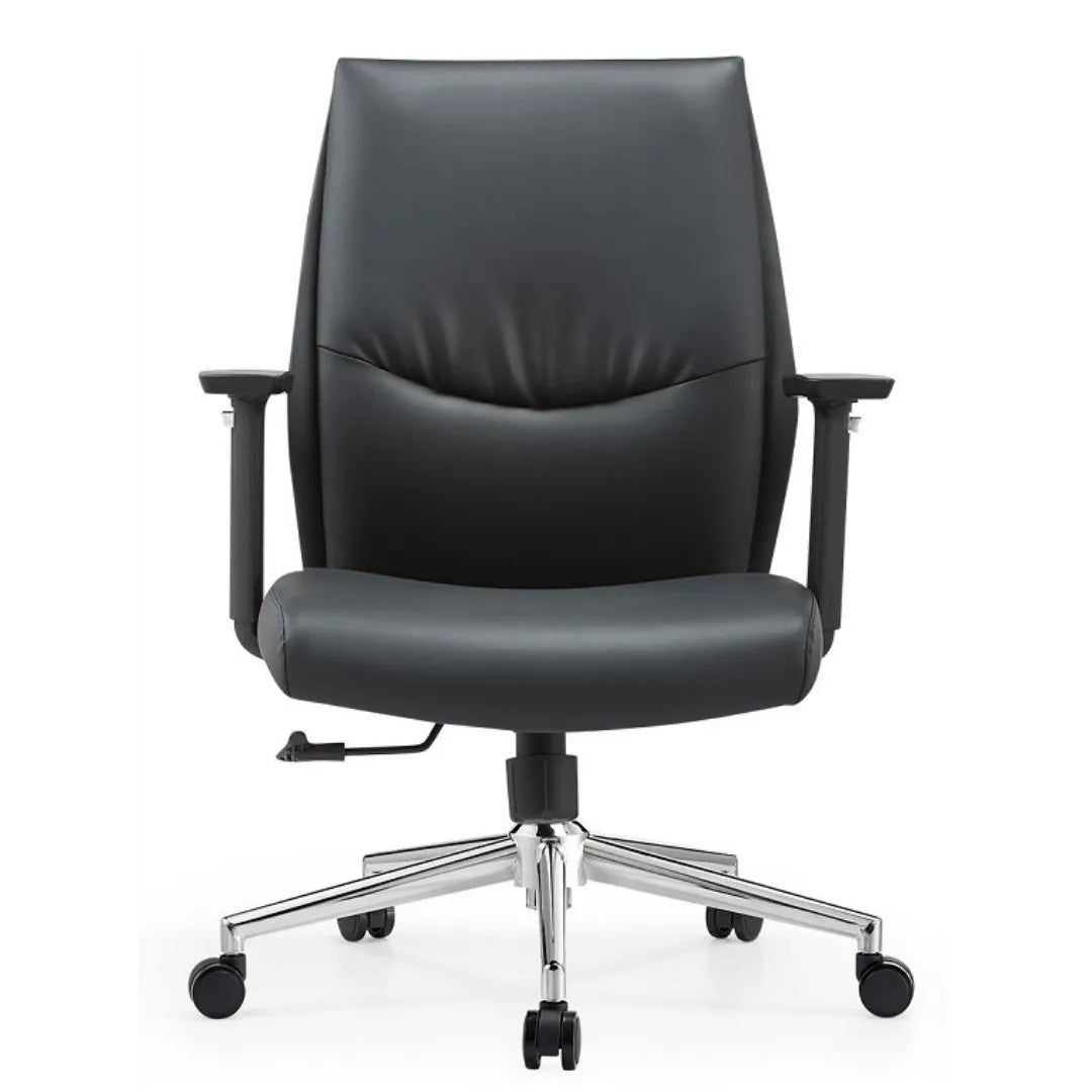 Modern Leather Guest Chair for Office & Conference Room Seating