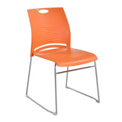 Thumbnail: Modern Conversation Chairs with Metal Feet – Stackable Plastic Armchairs, Durabl