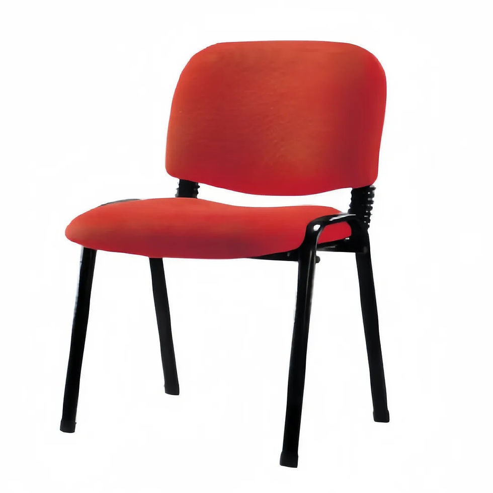 Thumbnail: Heavy-Duty Stackable Training Chair with Reinforced Steel Frame for Offices