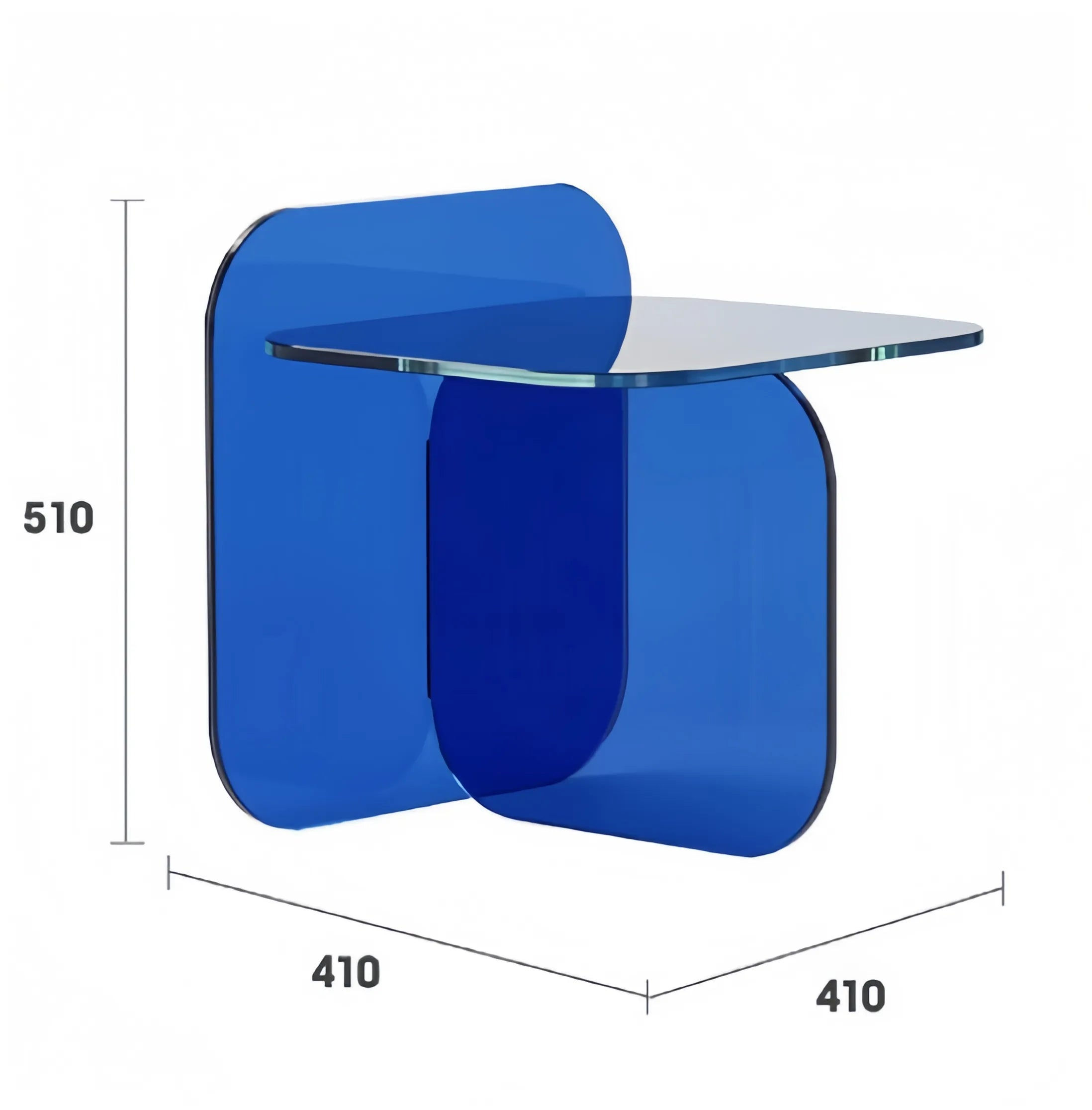 Italian Center Table Design - Nordic & Acrylic Coffee Table with Modern Side Tab