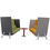 Thumbnail: Modular High Back One-Seater Meeting Booth Sofa – Premium Office Pod Seating