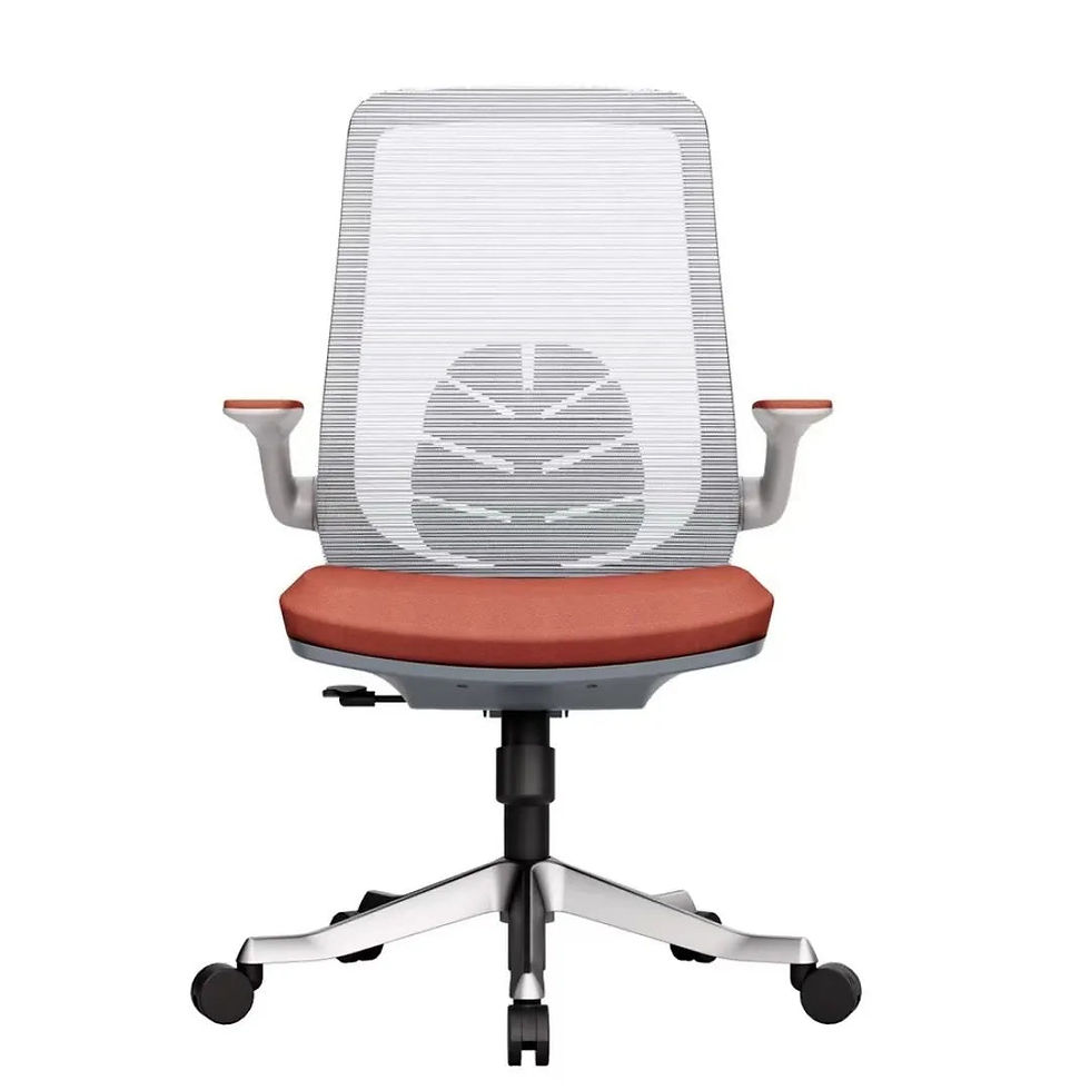 Thumbnail: Designer Mesh Conference Chair with Flip-Up Arms – Swivel Task Seating for Meeti