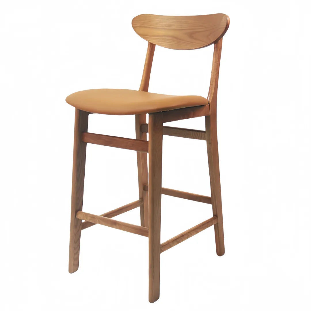 Tall Wooden Backrest Counter Stool – 2025 Bar Chair for Restaurants & Bars
