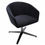 Thumbnail: Orange Swivel Armchair – Ergonomic Modern Office Chair with Durable Aluminum Bas