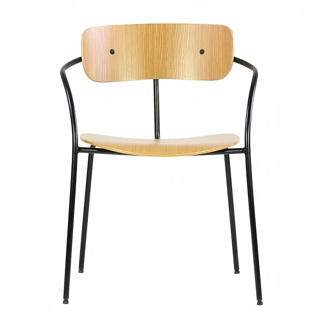 Custom Ash or Walnut Wood Dining Chair with Wooden or Metal Framer