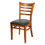 Thumbnail: Ladder Back Natural Wood Restaurant Chair Mid-Century Modern Dining Seat