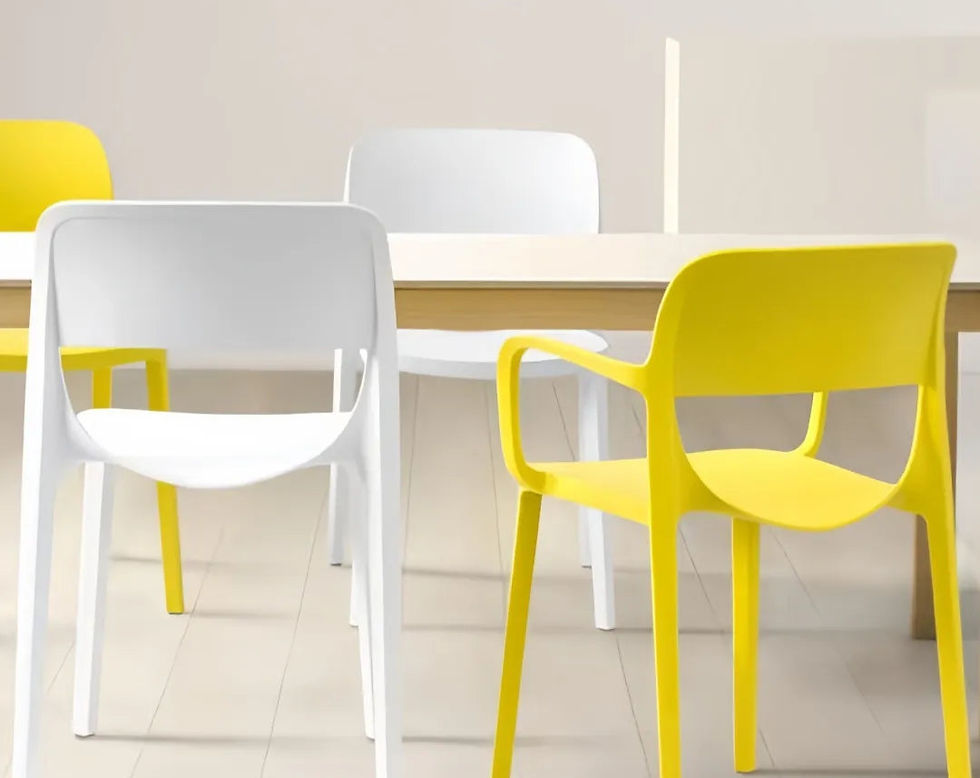 Thumbnail: Stylish and Durable Polypropylene Dining Armchair with Armrests for Comfort