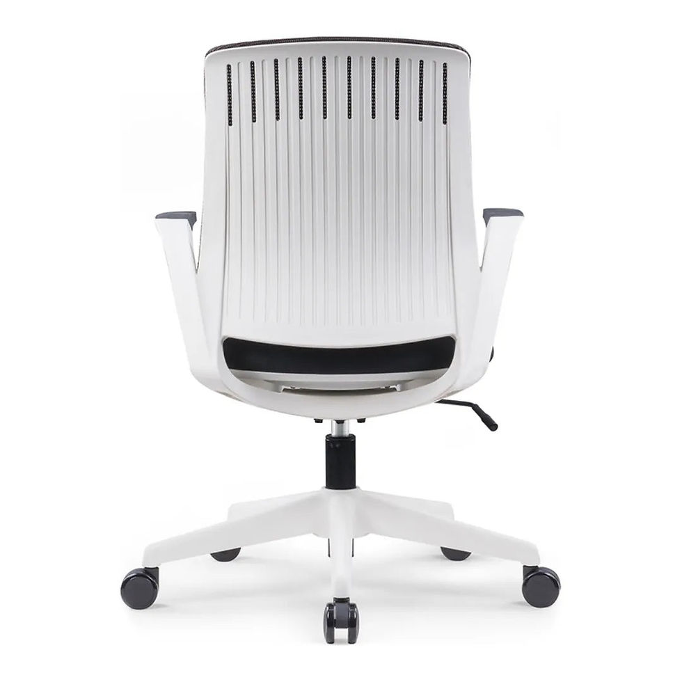 Thumbnail: Black Breathable Padded Ergonomic Mesh Office Chair with Adjustable Armrests