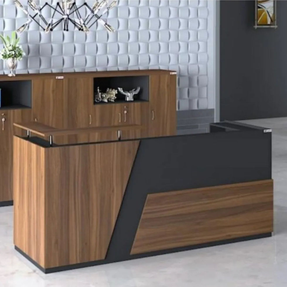 Thumbnail: Modern Office Reception Desk – Wooden MFC Counter for Retail & Commercial Use