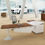 Thumbnail: Large Executive Office Desk – Stylish Metal Stand Director Table for Modern Work