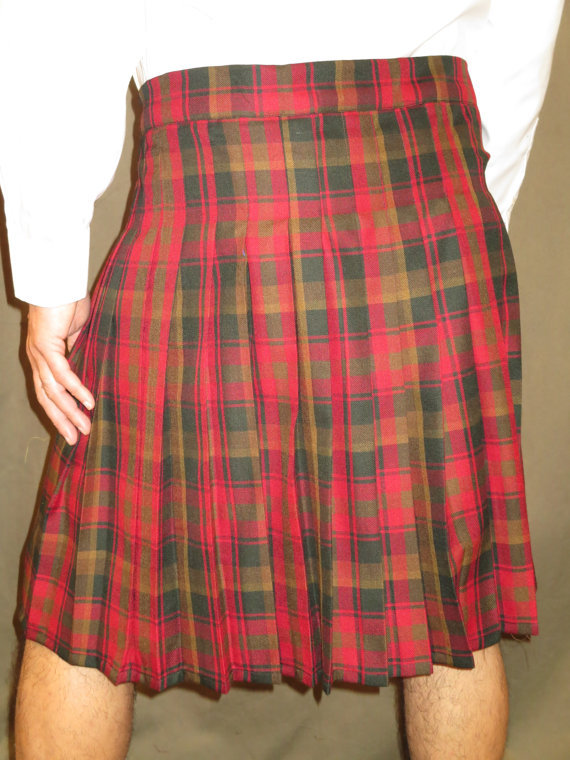maple leaf tartan kilt