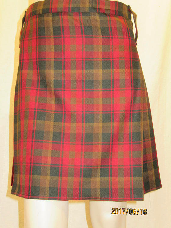 maple leaf tartan kilt