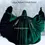 Thumbnail: Dark Green Emerald Velvet Cloak