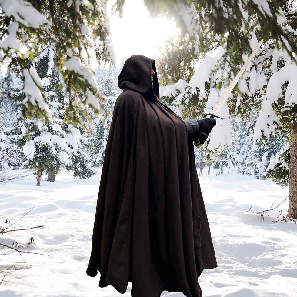Thumbnail: Dark Brown Melton Cloak